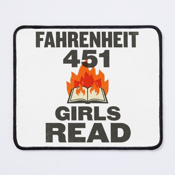 Item preview, Fahrenheit 451 Girls Read Distressed Hot Literary Book Design designed and sold by Terry Bain.
