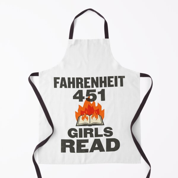 Item preview, Fahrenheit 451 Girls Read Distressed Hot Literary Book Design designed and sold by Terry Bain.