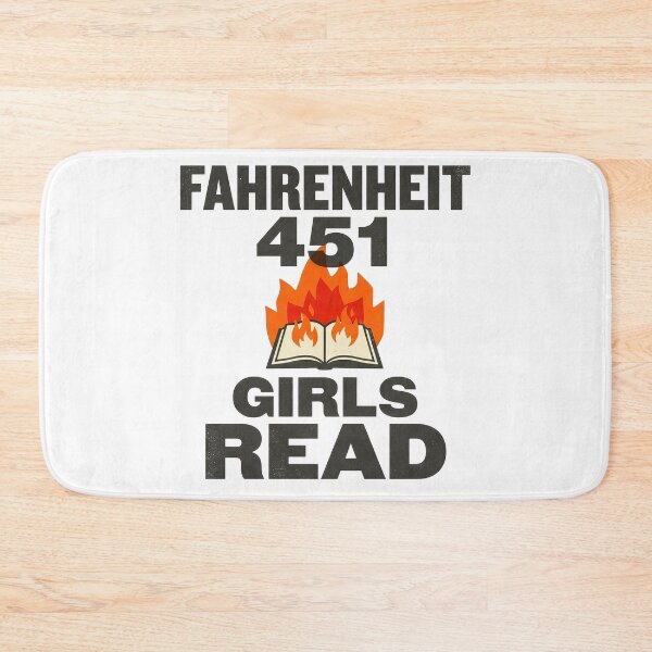 Item preview, Fahrenheit 451 Girls Read Distressed Hot Literary Book Design designed and sold by Terry Bain.