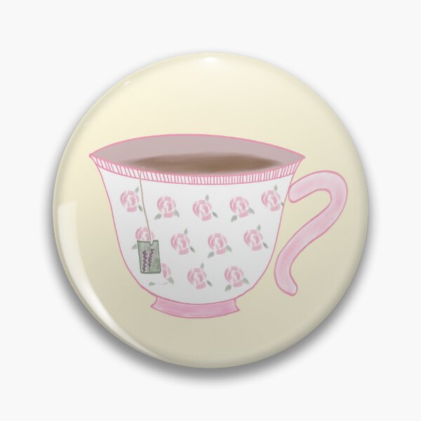 Item preview, Aesthetic floral tea cup designed and sold by SnailTrailCo.