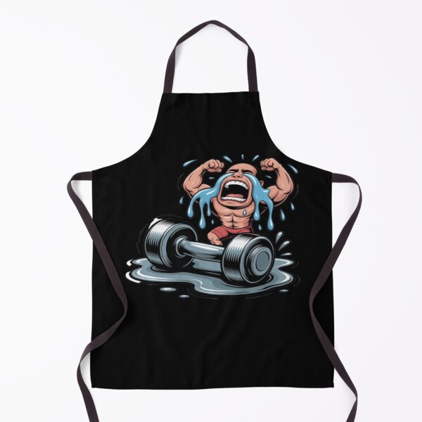 Item preview, Muscular Bodybuilder Crying Gym Meltdown Art designed and sold by DailySparks.