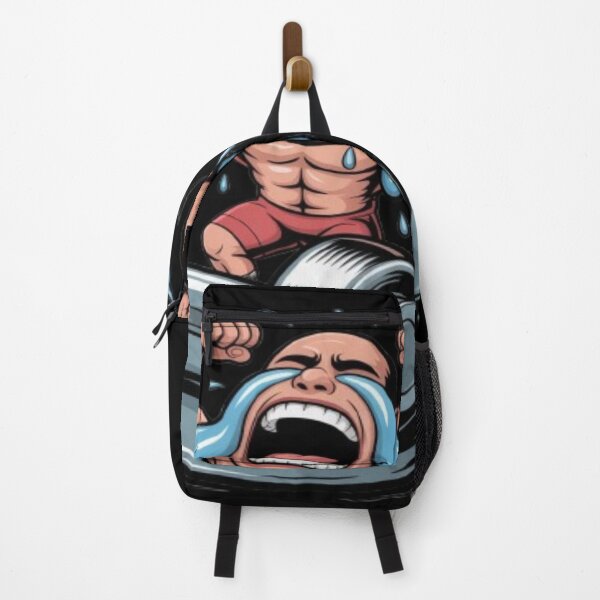 Item preview, Muscular Bodybuilder Crying Gym Meltdown Art designed and sold by DailySparks.