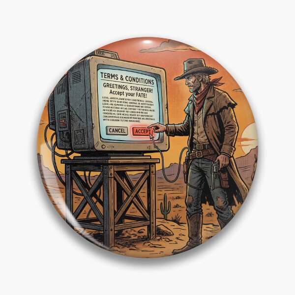 Item preview, Cowboy Accepted the Terms  designed and sold by Dream Capsules.