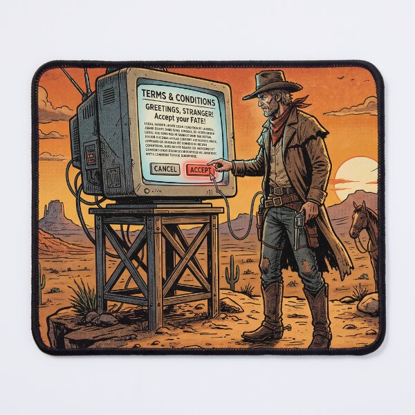 Artikelvorschau, Cowboy Accepted the Terms  entworfen und verkauft von ASTRAL ART LAB.