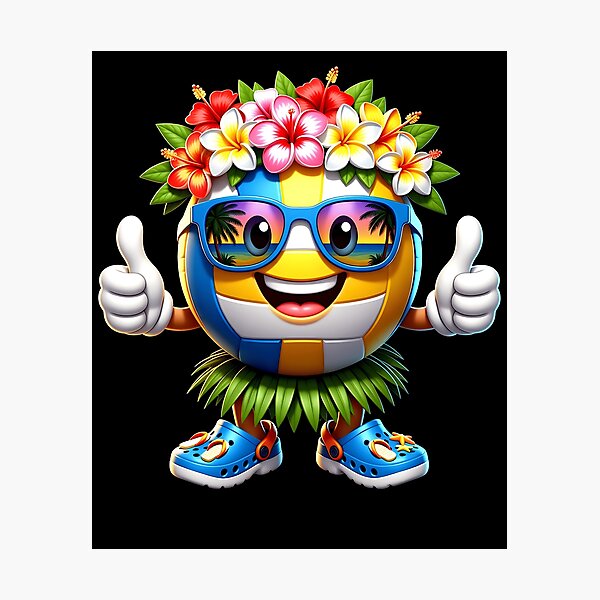 Item preview, Hawaiian Volleyball Hawaii Tropical Beach Summer Vacation designed and sold by Littermin.