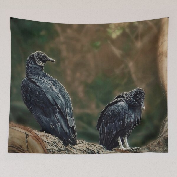 Item preview, Wild Black Vultures | EDINSTEPPE Collection designed and sold by E D I N S T E P P E.