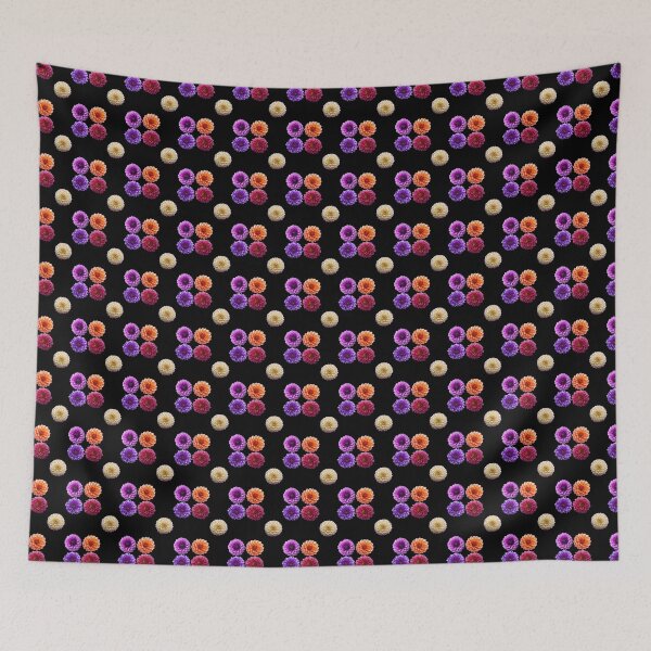 Item preview, Vibrant Dahlia and Chrysanthemum Bloom Aesthetic Floral Sticker Pack designed and sold by Art IN Pack.