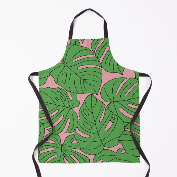 Item preview, Green Palm Leaves Monstera Pattern On Tropic Pink designed and sold by DEC02.