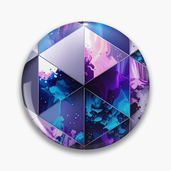 Item preview, Purple Blue Triangle Grid Abstract Pattern designed and sold by NizuCaCi.