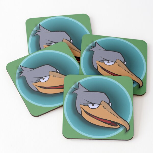 Item preview, Smug Shoebill Face | Funny Cartoon Bird Expression V2 designed and sold by MechanicalART.