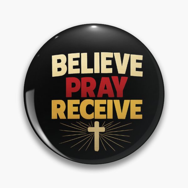 Item preview, Believe, Pray, Receive – Christian Inspirational Sticker/T-Shirt designed and sold by NaphDesigns.