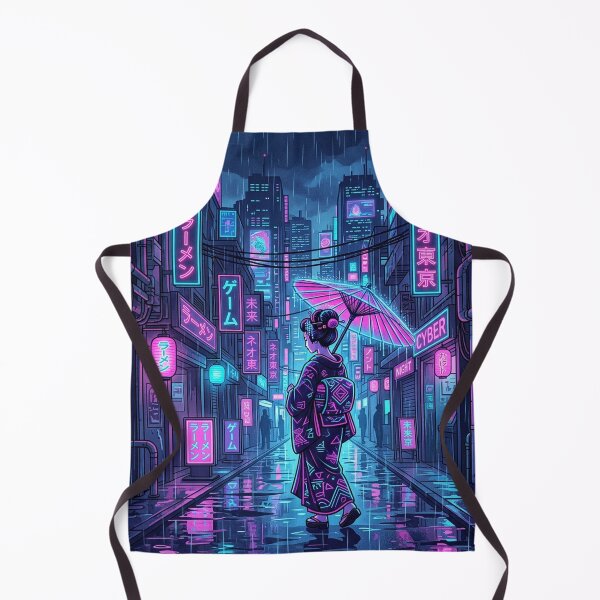 Item preview, Cyberpunk Geisha: Rainy Neon Tokyo Alleyway designed and sold by Hikariha Studio.