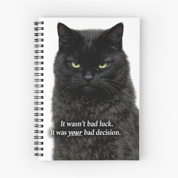 Item preview, It Wasn’t Bad Luck - Black Cat designed and sold by bluesirian22.