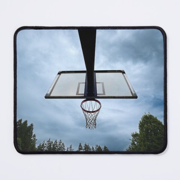 Item preview, Basketball net and backboard against cloudy sky designed and sold by lisavonbiela.