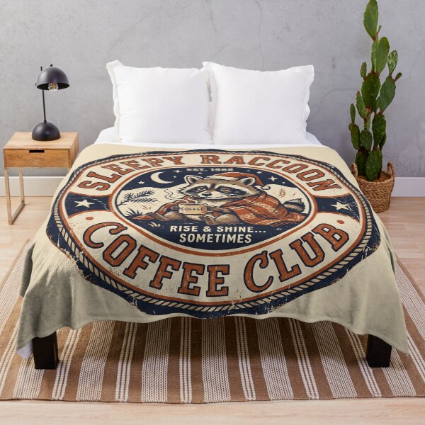 Item preview, Sleepy Raccoon Coffee Society designed and sold by Dream Capsules.