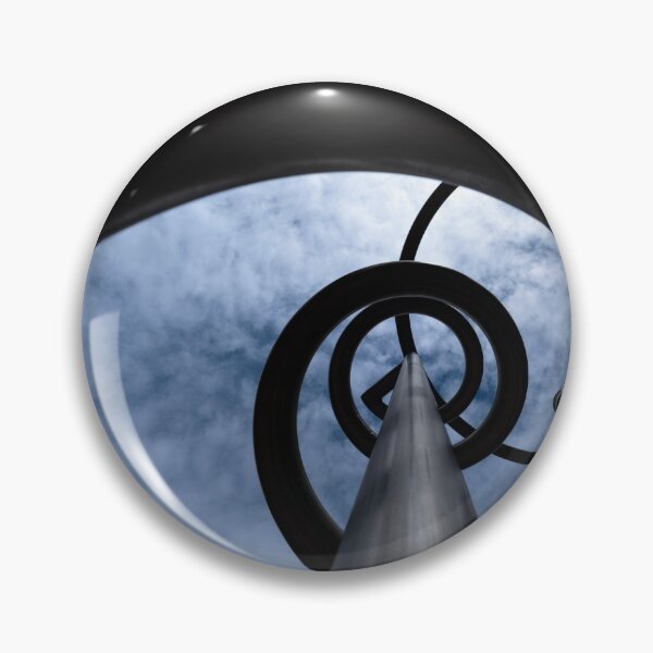 Item preview, Metal spiral structure in playground against dramatic sky designed and sold by lisavonbiela.