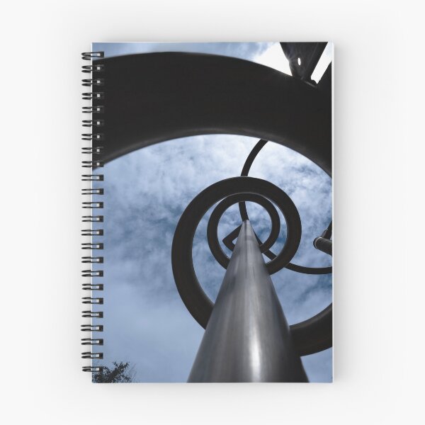 Item preview, Metal spiral structure in playground against dramatic sky designed and sold by lisavonbiela.