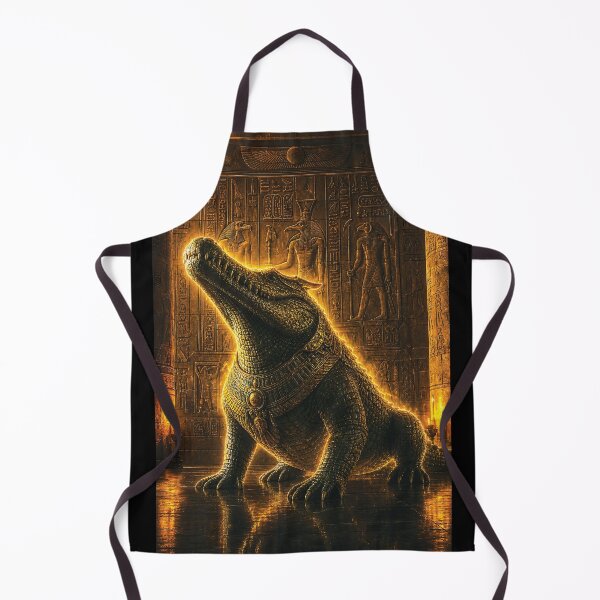 Item preview, Mystical Sobek Ancient Egyptian Crocodile God Art designed and sold by ZahraaStudio.
