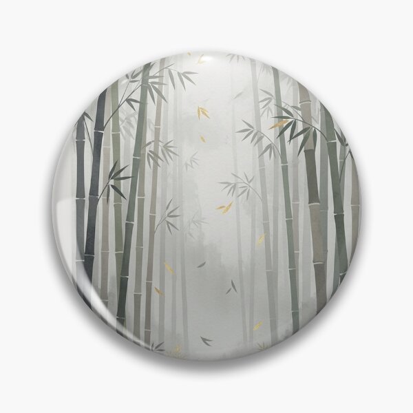 Item preview, Serene Japandi Bamboo Forest in Autumn Fog designed and sold by Hikariha Studio.