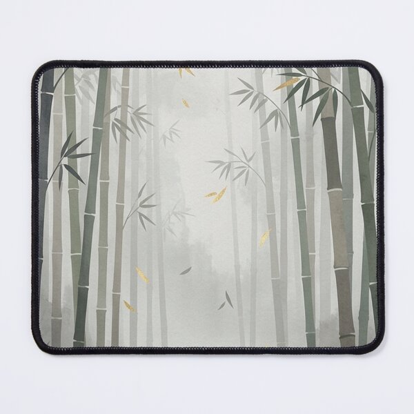 Item preview, Serene Japandi Bamboo Forest in Autumn Fog designed and sold by Hikariha Studio.