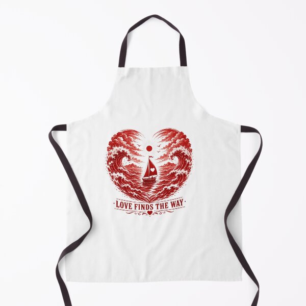 Item preview, Love Finds The Way | Romantic Ocean Heart Boat Design designed and sold by Lovestickerco.