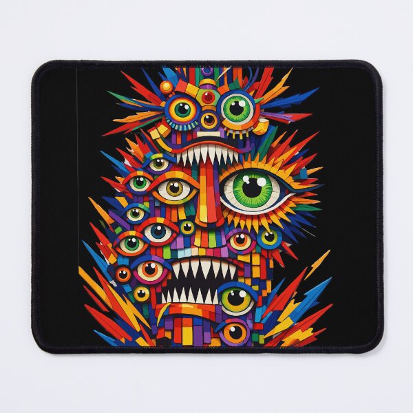 Item preview, Vibrant Geometric Chaos Face designed and sold by houta.
