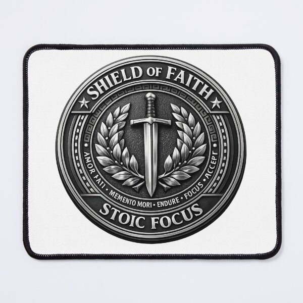 Item preview, Shield of Faith Stoic Emblem designed and sold by Dresut.