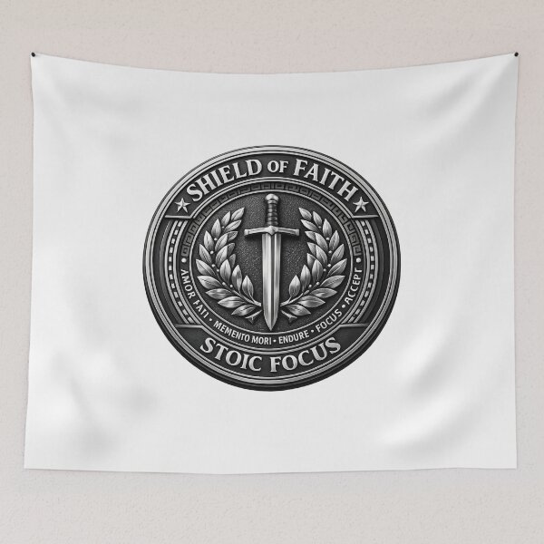 Item preview, Shield of Faith Stoic Emblem designed and sold by Dresut.