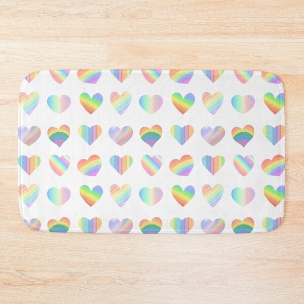 Item preview, Pastel Rainbow Hearts Cute Aesthetic Designs designed and sold by WillandWent.