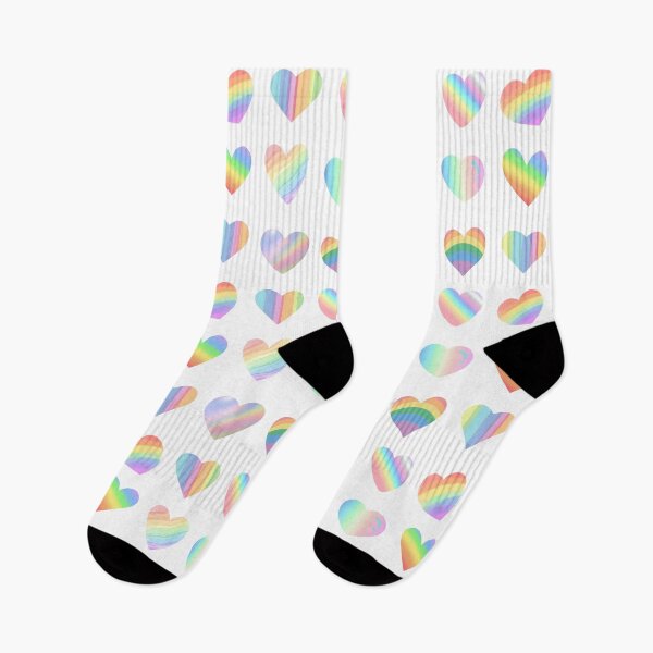 Item preview, Pastel Rainbow Hearts Cute Aesthetic Designs designed and sold by WillandWent.