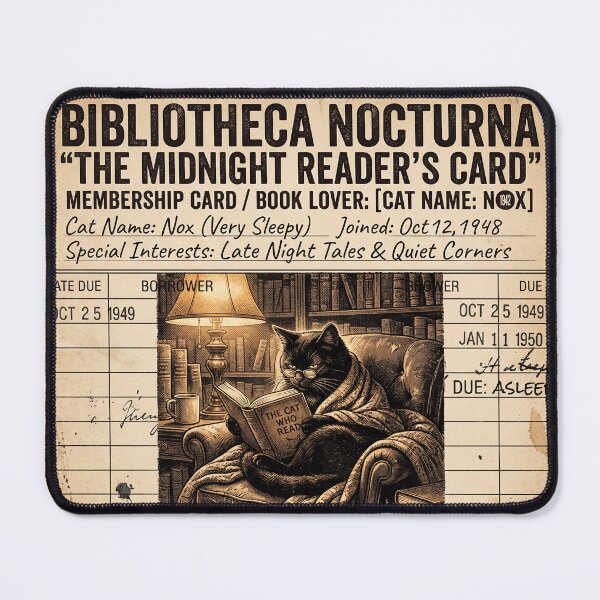 Item preview, Black Cat Reading Club designed and sold by Dream Capsules.