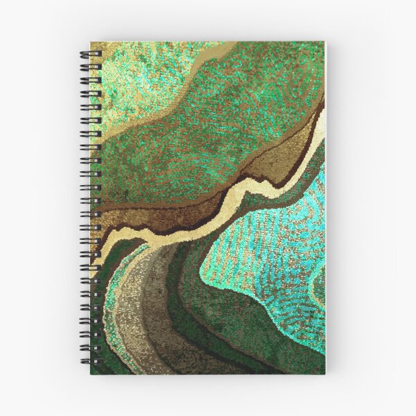 Item preview, Forest Green, Goldenrod, Aqua, And Earthtones Abstract Designs designed and sold by DEC02.
