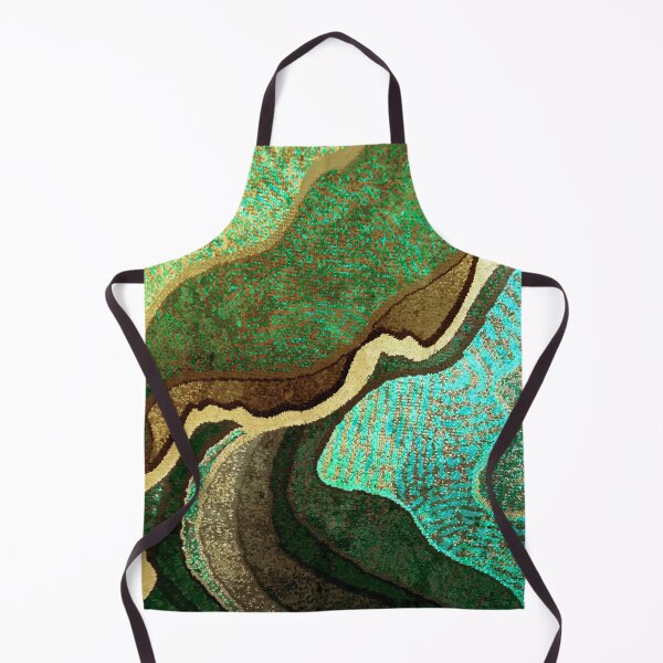 Item preview, Forest Green, Goldenrod, Aqua, And Earthtones Abstract Designs designed and sold by DEC02.