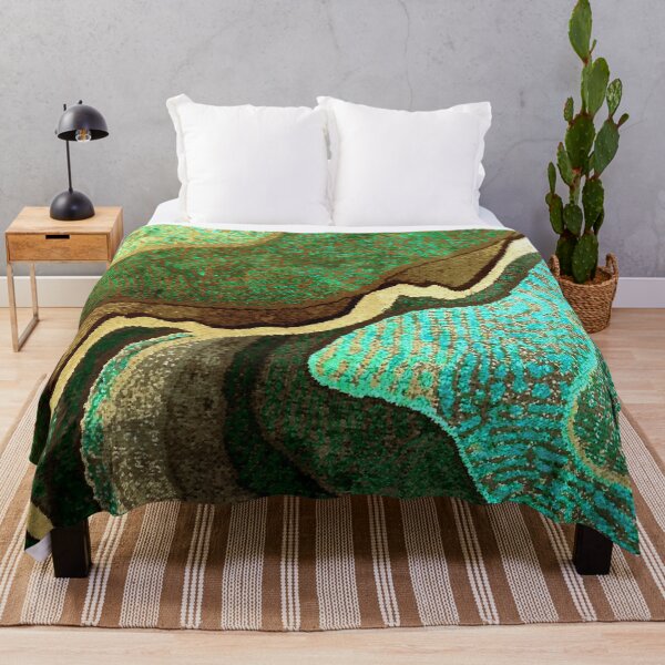 Item preview, Forest Green, Goldenrod, Aqua, And Earthtones Abstract Designs designed and sold by DEC02.
