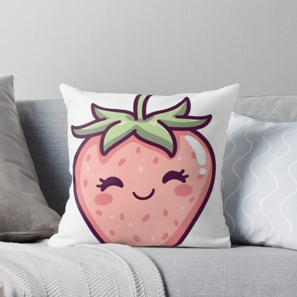Item preview, Sweet & Sassy Kawaii Strawberry - Cute Winking Fruit Sticker designed and sold by redblink store.