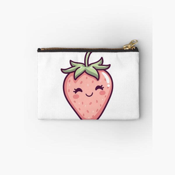 Item preview, Sweet & Sassy Kawaii Strawberry - Cute Winking Fruit Sticker designed and sold by redblink store.
