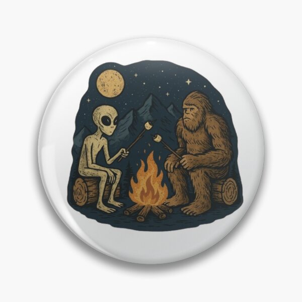 Item preview, Cozy Campfire | Alien And Bigfoot Campfire | Ufo | Believe designed and sold by stzl26.