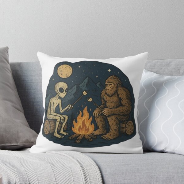Item preview, Cozy Campfire | Alien And Bigfoot Campfire | Ufo | Believe designed and sold by stzl26.