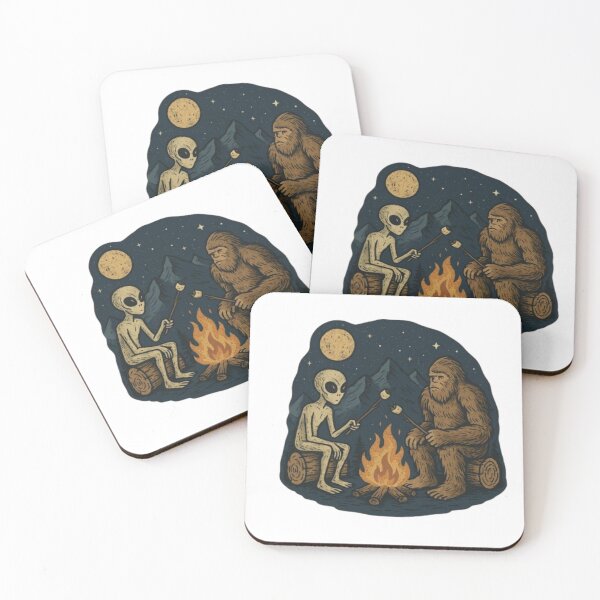 Item preview, Cozy Campfire | Alien And Bigfoot Campfire | Ufo | Believe designed and sold by stzl26.