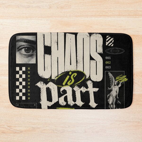 Item preview, Chaos Is Part of Growth – Motivational Streetwear Typography Design designed and sold by NBT-NOVA.