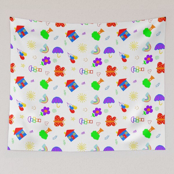 Item preview, Whiteboard Chalk Doodle Pattern | Schoolhouse Drawings | Back to School Teacher Design designed and sold by HaileesHollow.