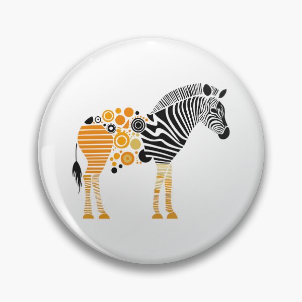 Item preview, Abstract Zebra Geometric Pattern Wildlife Art designed and sold by Xthes.