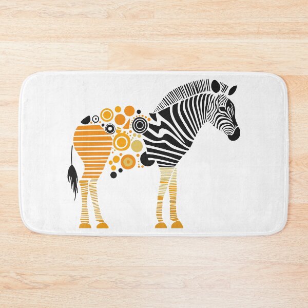 Item preview, Abstract Zebra Geometric Pattern Wildlife Art designed and sold by Xthes.