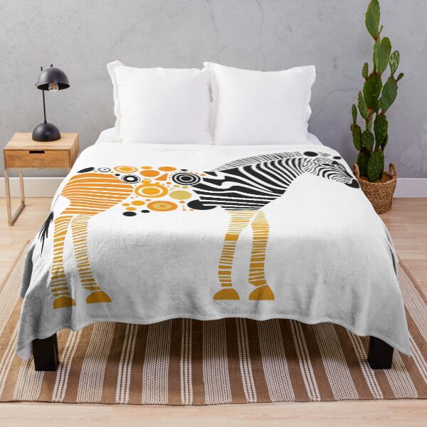 Item preview, Abstract Zebra Geometric Pattern Wildlife Art designed and sold by Xthes.
