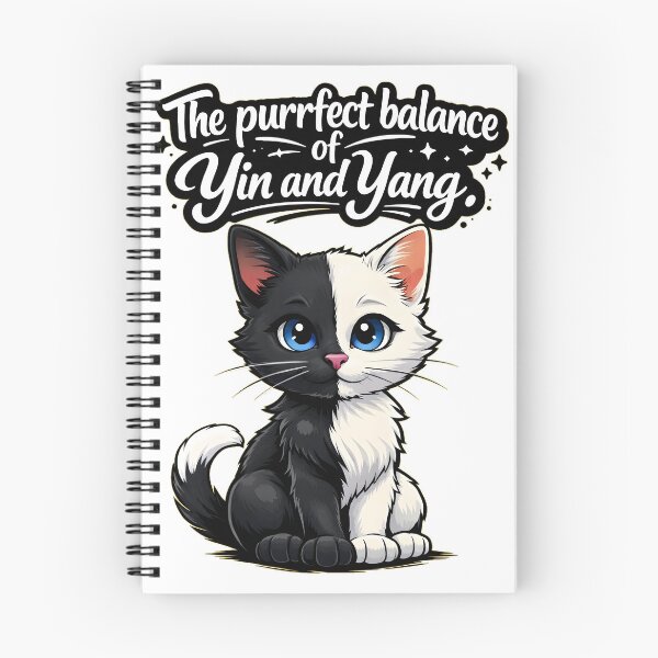 Item preview, The Purrfect Balance of Yin and Yang Cat Design designed and sold by bluesirian22.