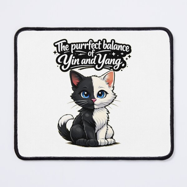 Item preview, The Purrfect Balance of Yin and Yang Cat Design designed and sold by bluesirian22.