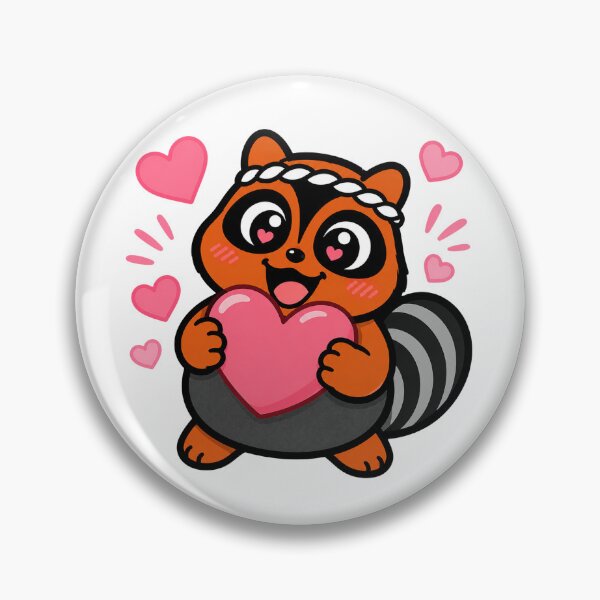 Item preview, Kawaii Tanuki in Love designed and sold by naruse-design.