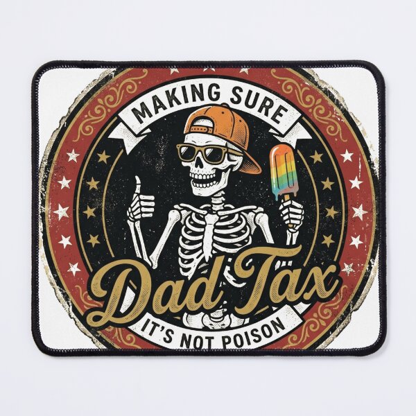 Item preview, Skeleton_Dad_Tax_badge_202606080013 designed and sold by RKdrawings.