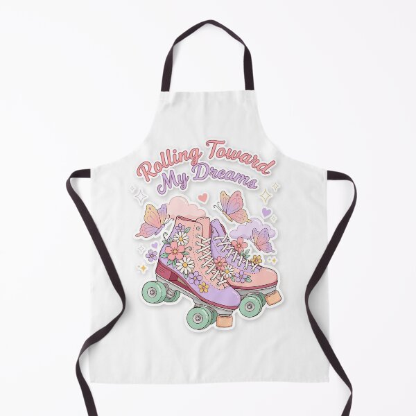 Item preview, Pastel Roller Dreams Sticker Design – Retro Skates and Butterfly Aesthetic designed and sold by Mahilis.