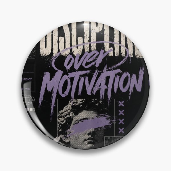 Item preview, Discipline Over Motivation – Modern Streetwear Mindset Graphic Design designed and sold by NBT-NOVA.